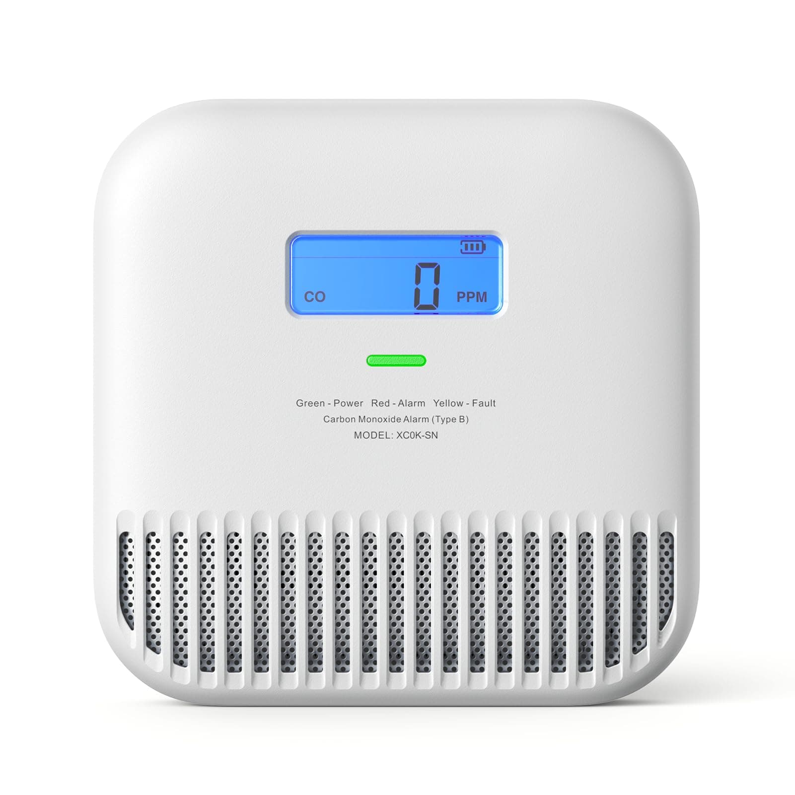 X-Sense Kohlenmonoxid Melder, tragbarer CO-Melder, integrierte 10-Jahres-Batterie, XC0K-SN, 1 Stück