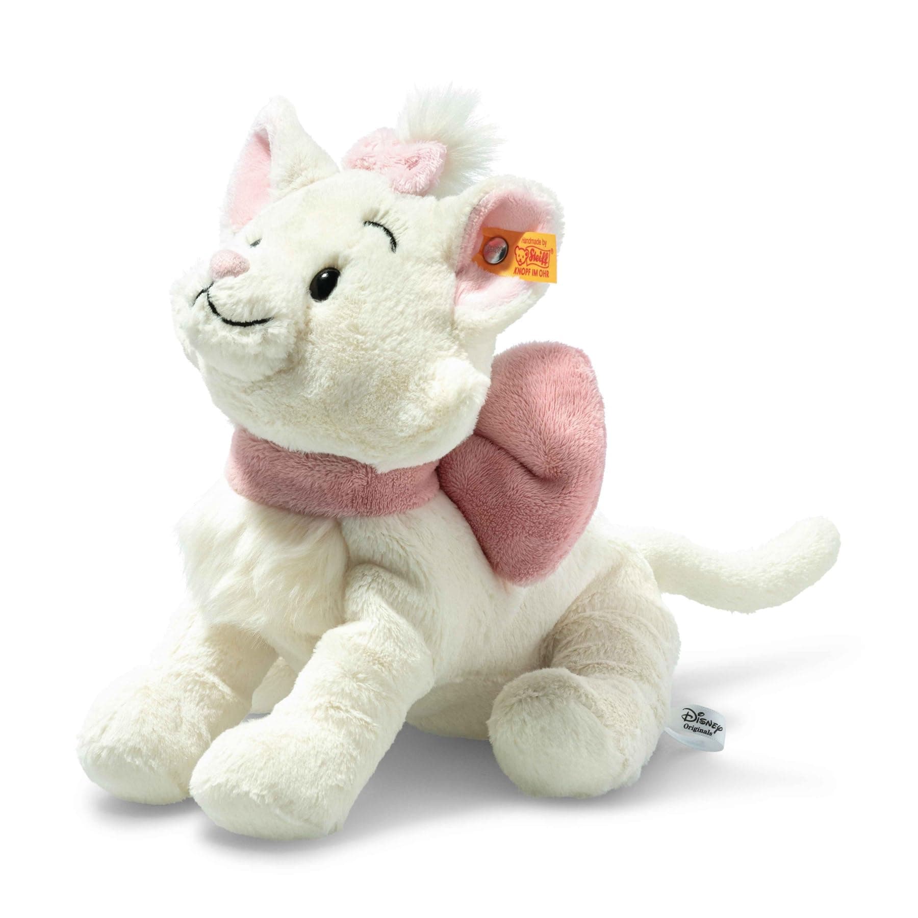 Steiff 24658 Katze Marie 24cm Weiss/rosa Disney