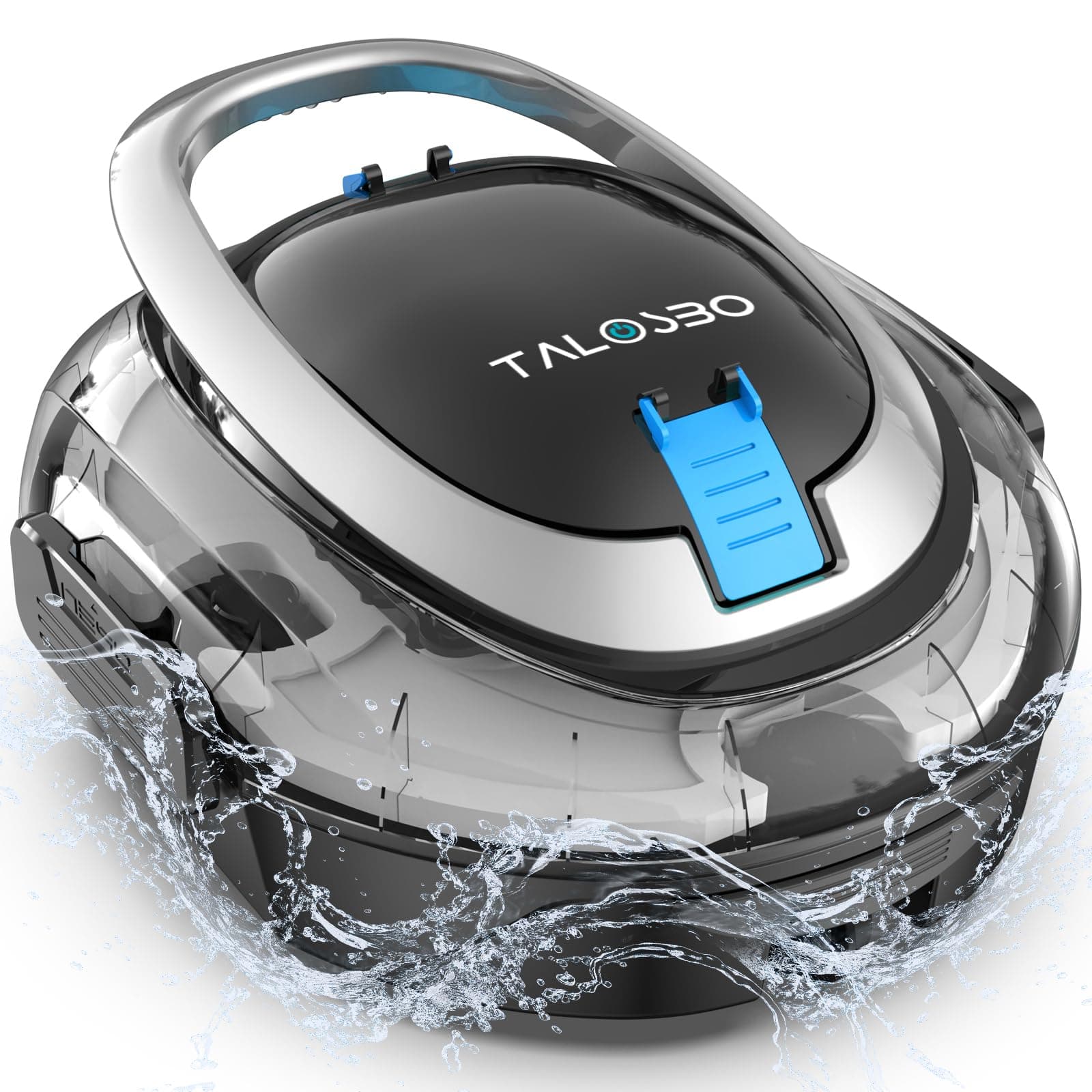 (2026 Nuevo) TALOSBO S2 Robot Piscina,Doble Filtración,90 Min de Limpieza Robot Limpiafondos Piscina Sin Cable,Doble Motor, Carga en 2.5h,Autoaparcable,para Piscinas Elevadas 80 m²