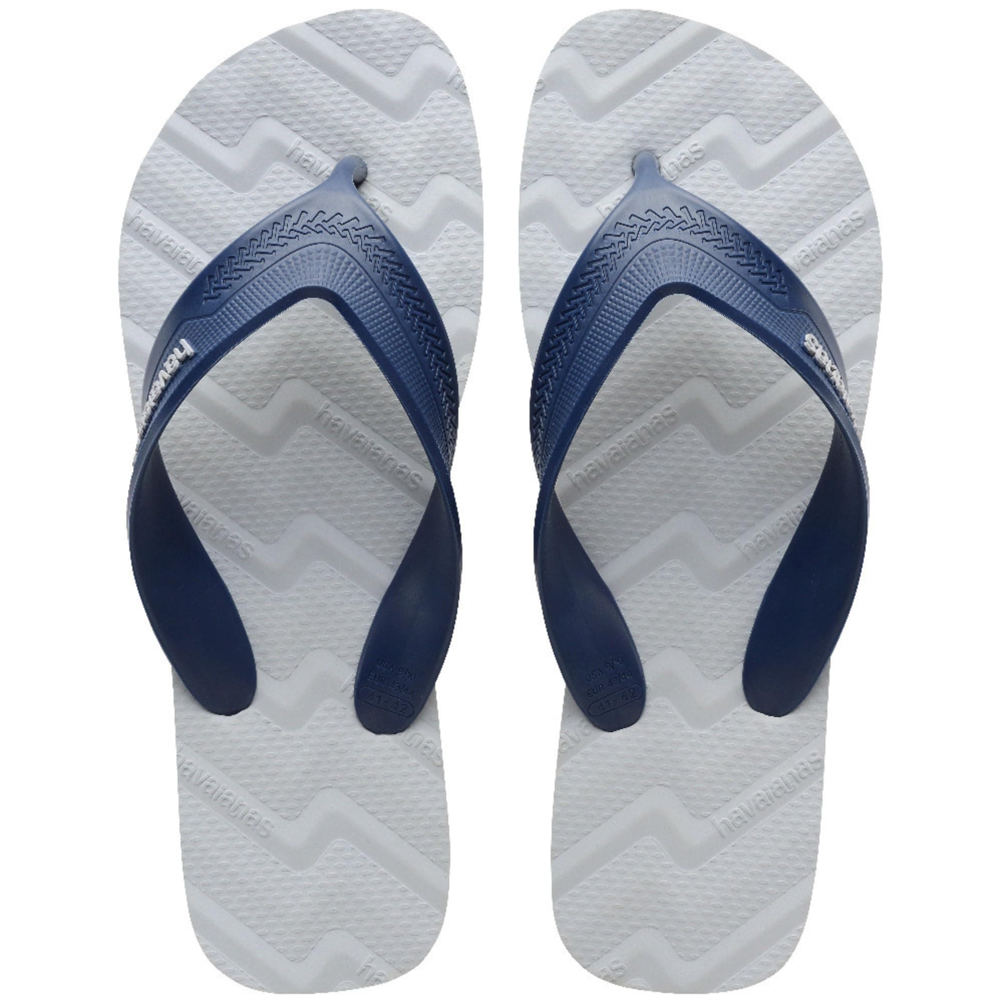 Havaianas - Track Waves, Chanclas Cómodas, Seguras y Duraderas, Tiras Anchas y Redondeadas y Suela Anatómica con Dibujo, Hombre