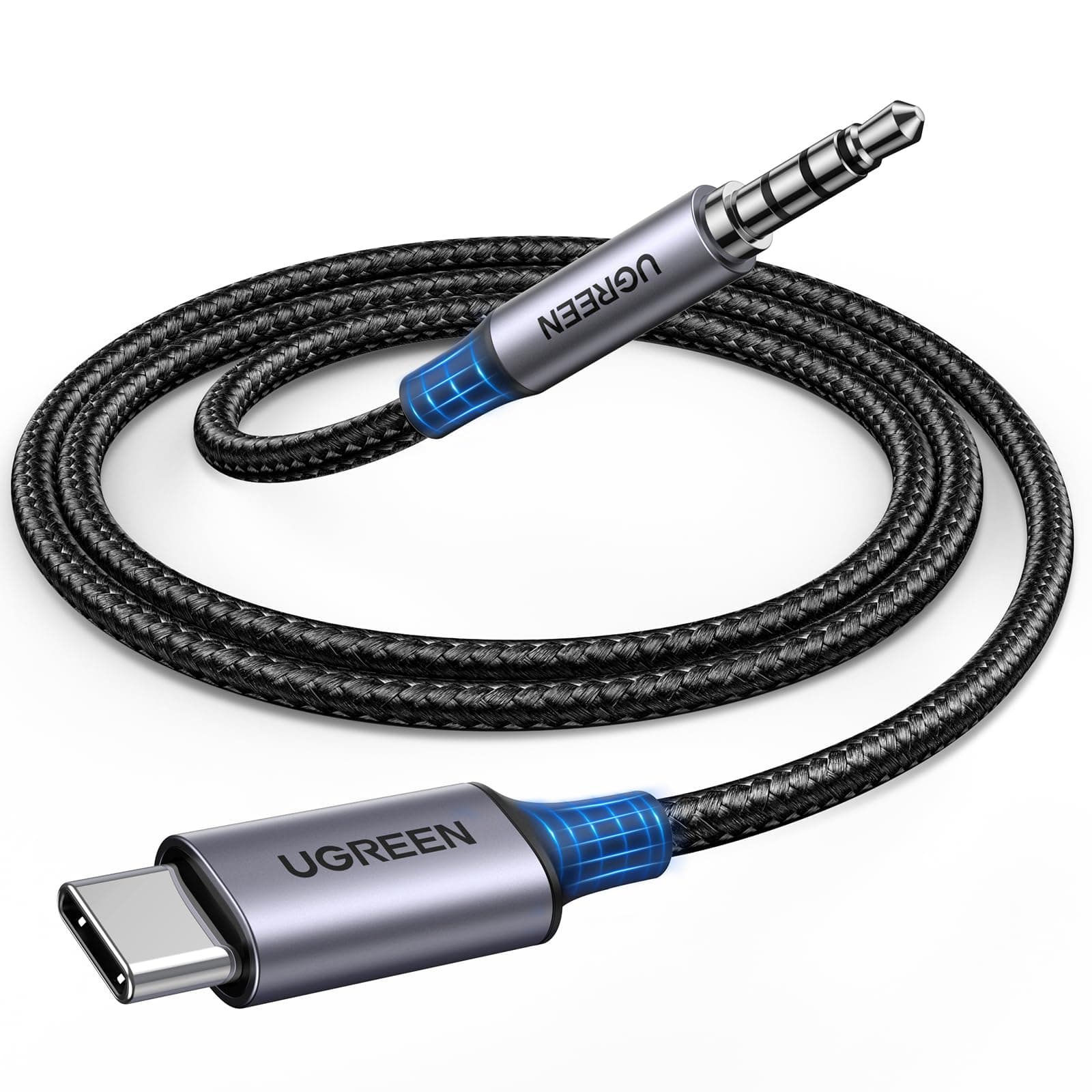 UGREEN USB C auf Klinke Aux Kabel Adapterkabel USB C auf 3.5mm Jack Audio Kabel mit DAC Chip für iPhone 17/17 air/17pro/17pro max/Galaxy S25,S24 Ultra/S24/S23/S22,Huawei P60/50/40 usw.(2M)
