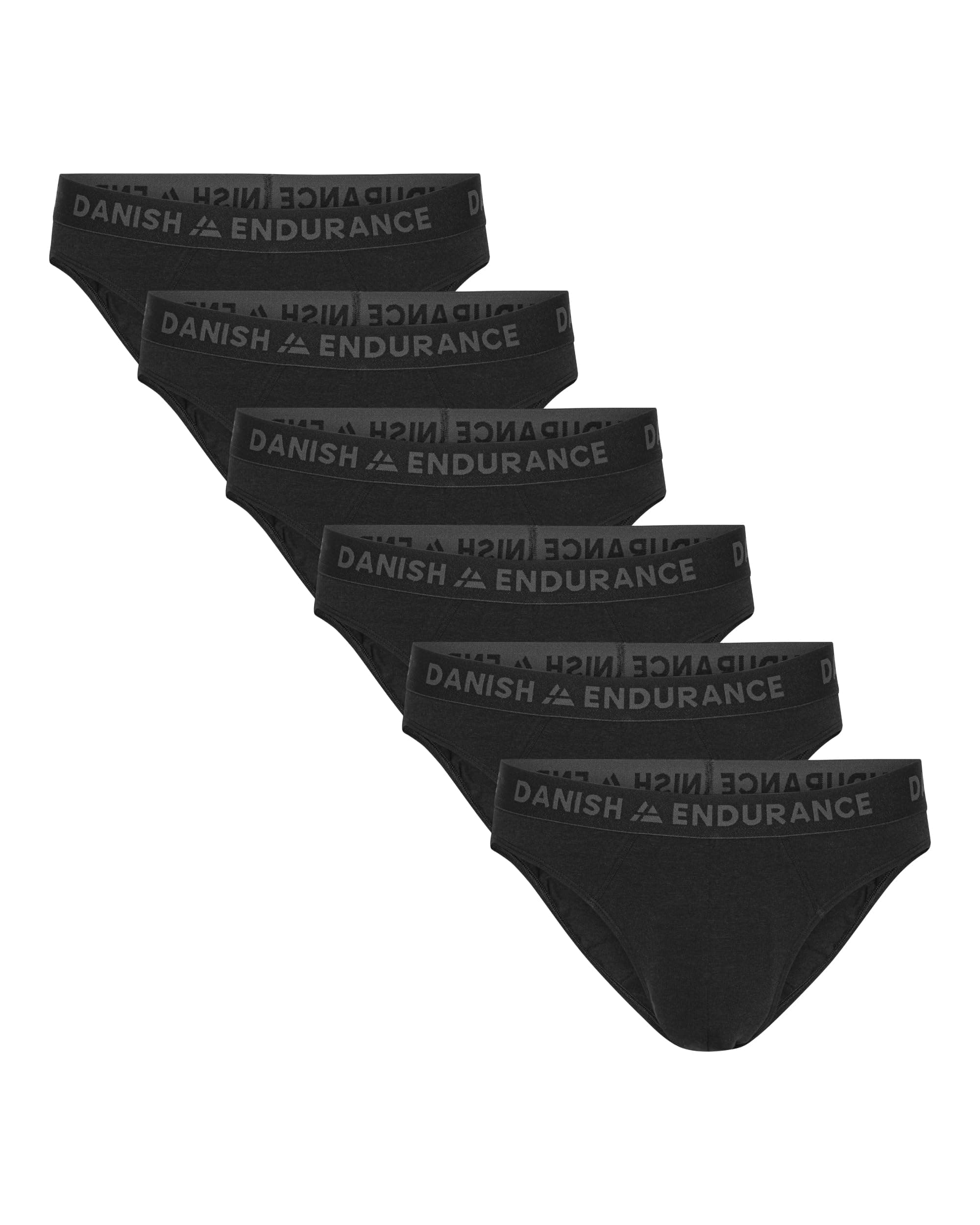 DANISH ENDURANCE 6er Pack Herren Bambus Slips, Klassischer Slip aus Bambus-Viskose, Unterwäsche, Weich, Mit Stretch, Ohne Etikett