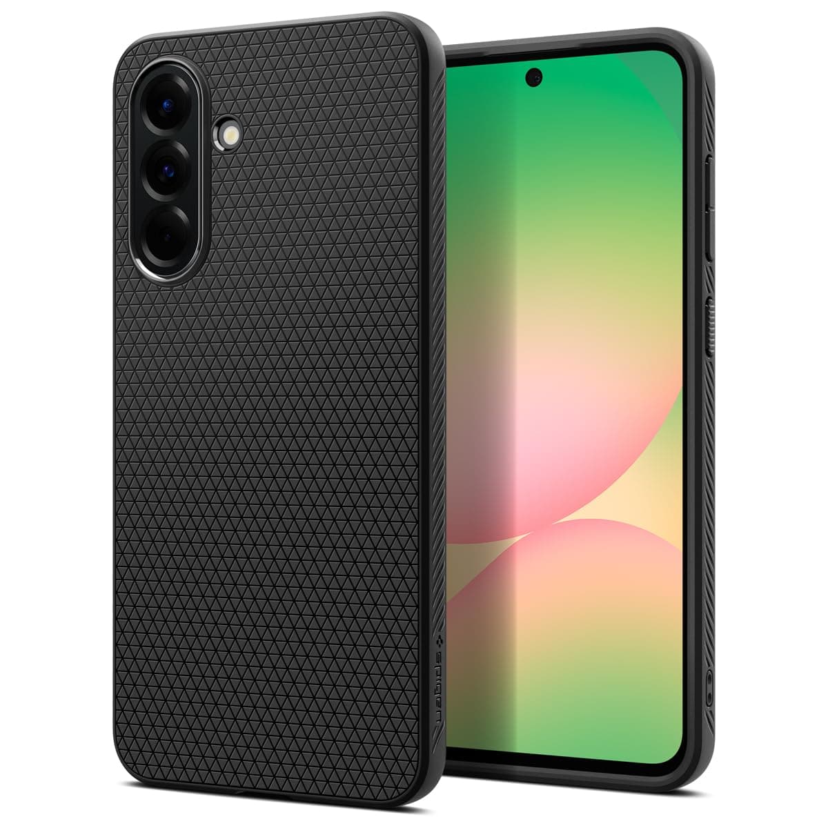 Spigen Liquid Air Hülle für Samsung Galaxy A56 5G [Anti-Rutsch] Militärschutz Handyhülle mit Stoßfesten Schutzecken Case – Matte Black
