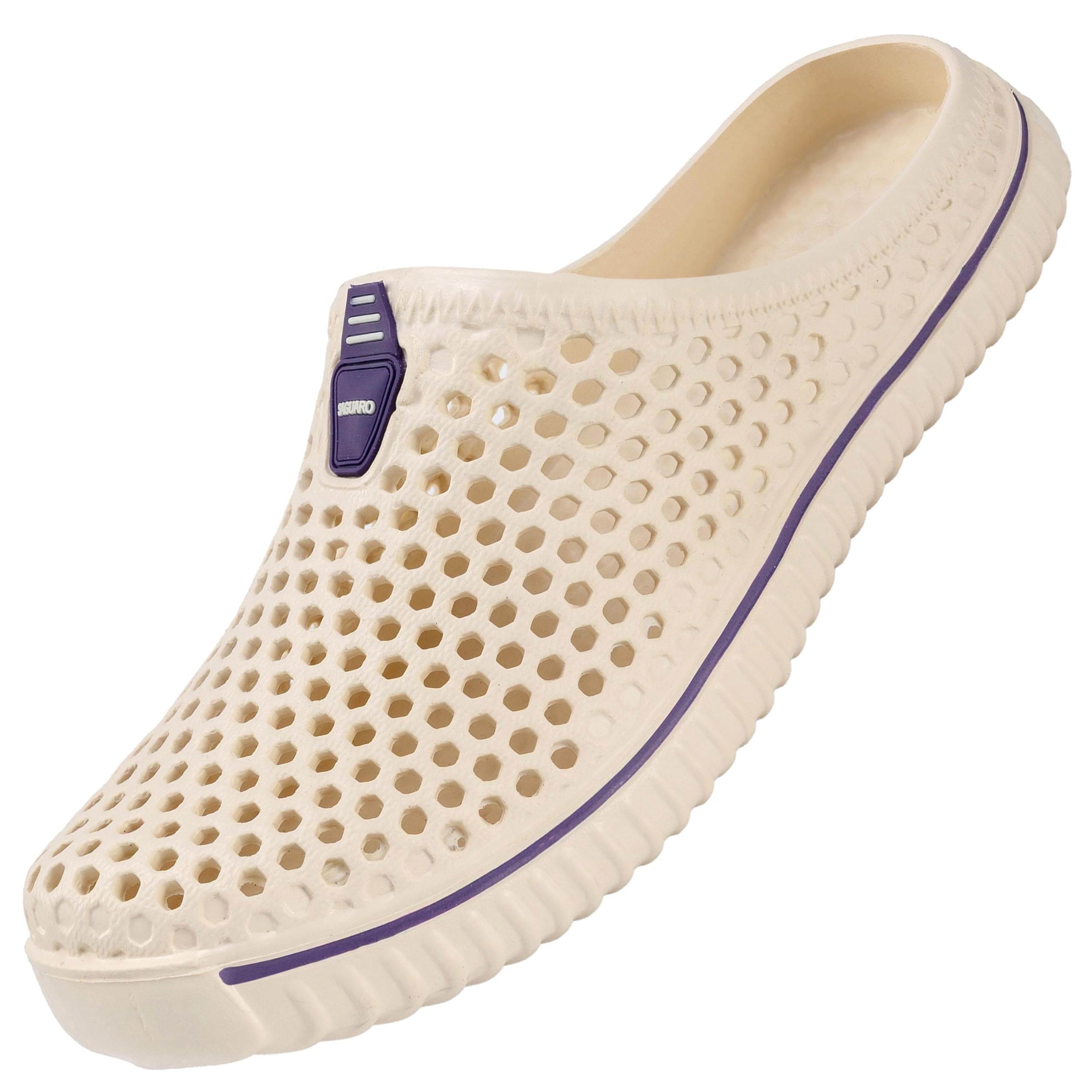 SAGUARO Clogs Hausschuhe Herren Damen Sommer Hohl Latschen Atmungsaktiv Gartenschuhe Badeschuhe Strand Pantoffeln Aqua Slippers Gr.36-45