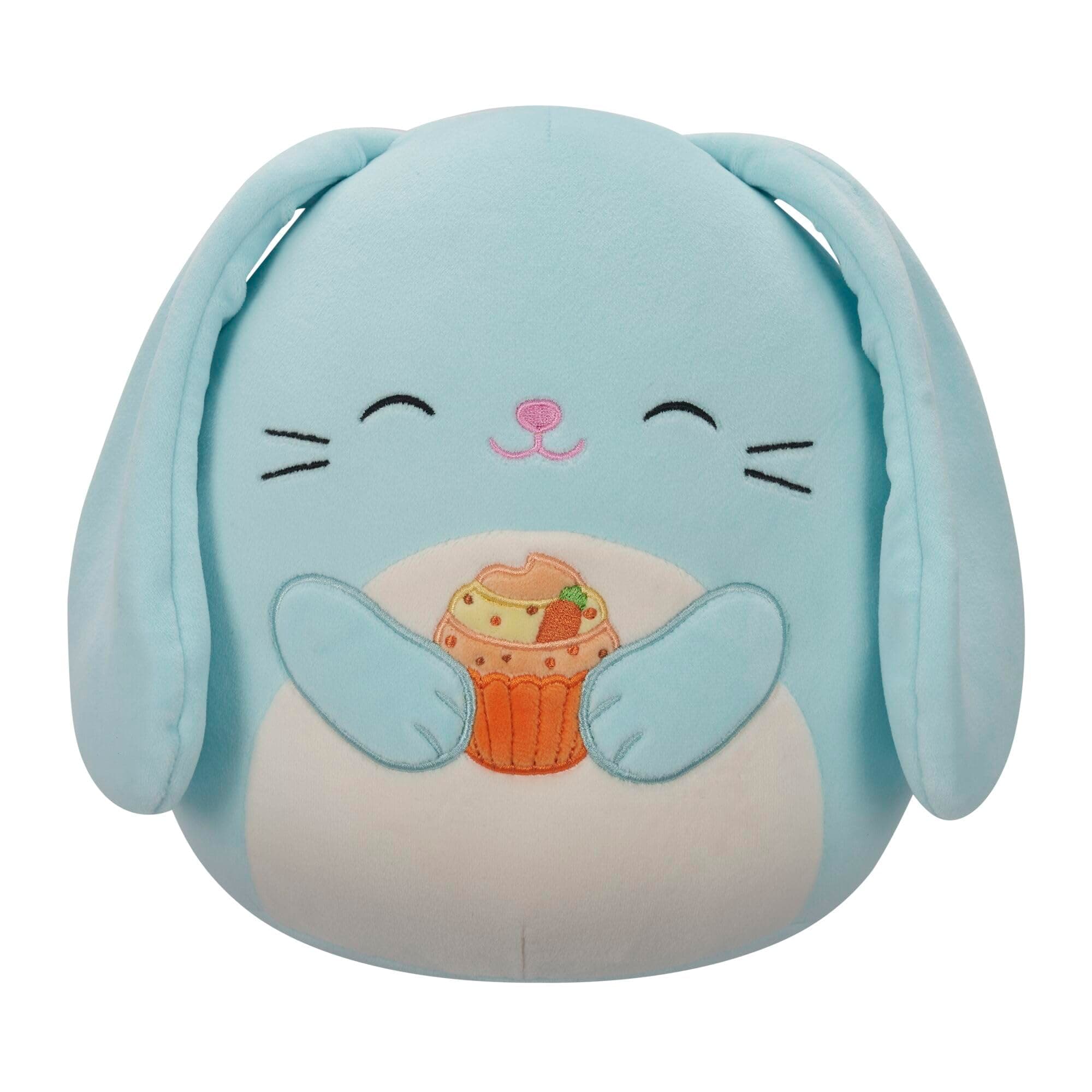 Squishmallows SQER01489 - Buttons der Hase mit Cupcake 19 cm, offizielles Jazwares Plüsch, superweiches Kuscheltier