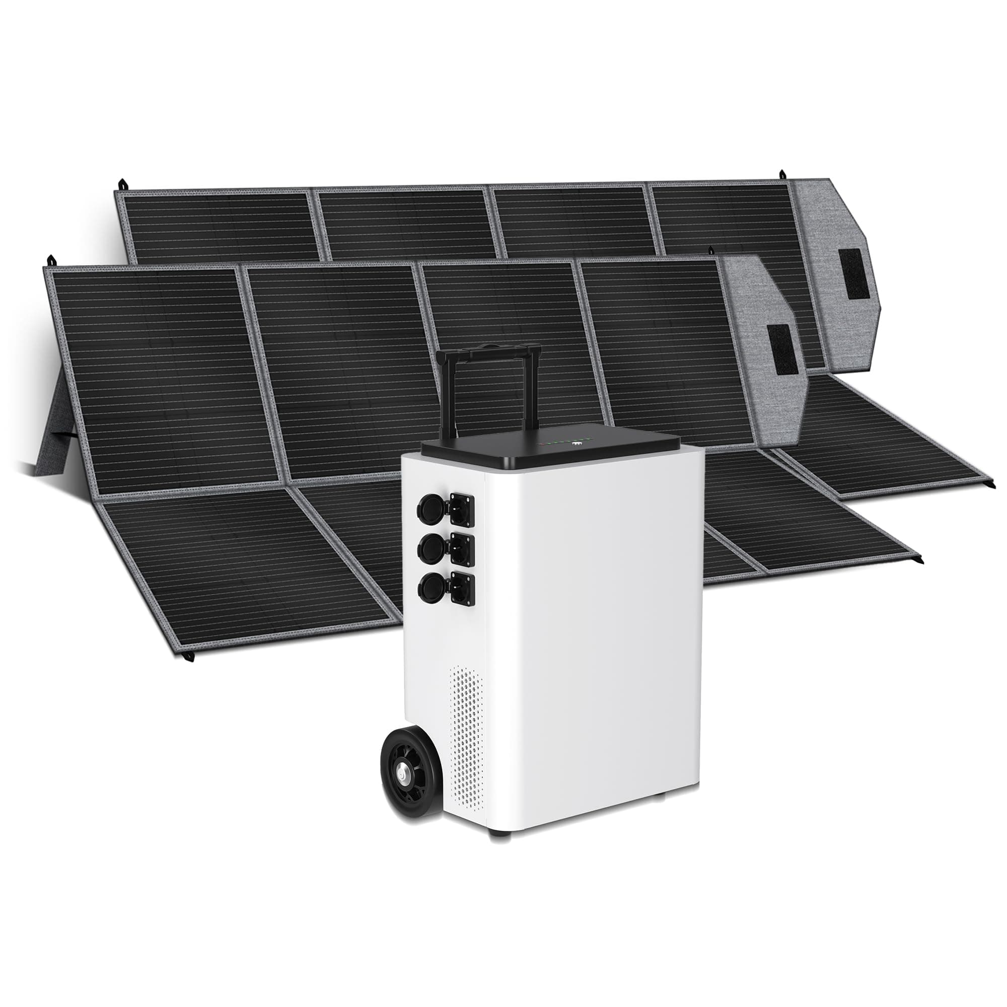 CTOLITY AP5000 Generador Solar (2025 Nuevo) con 2 * 400W Panel Solar, 5120Wh Estación con Tomas de CA 5000W (Pico de 6000W), Batería LiFePO4, Generador eléctrico para Acampadas, Fuera de Red, Cortes