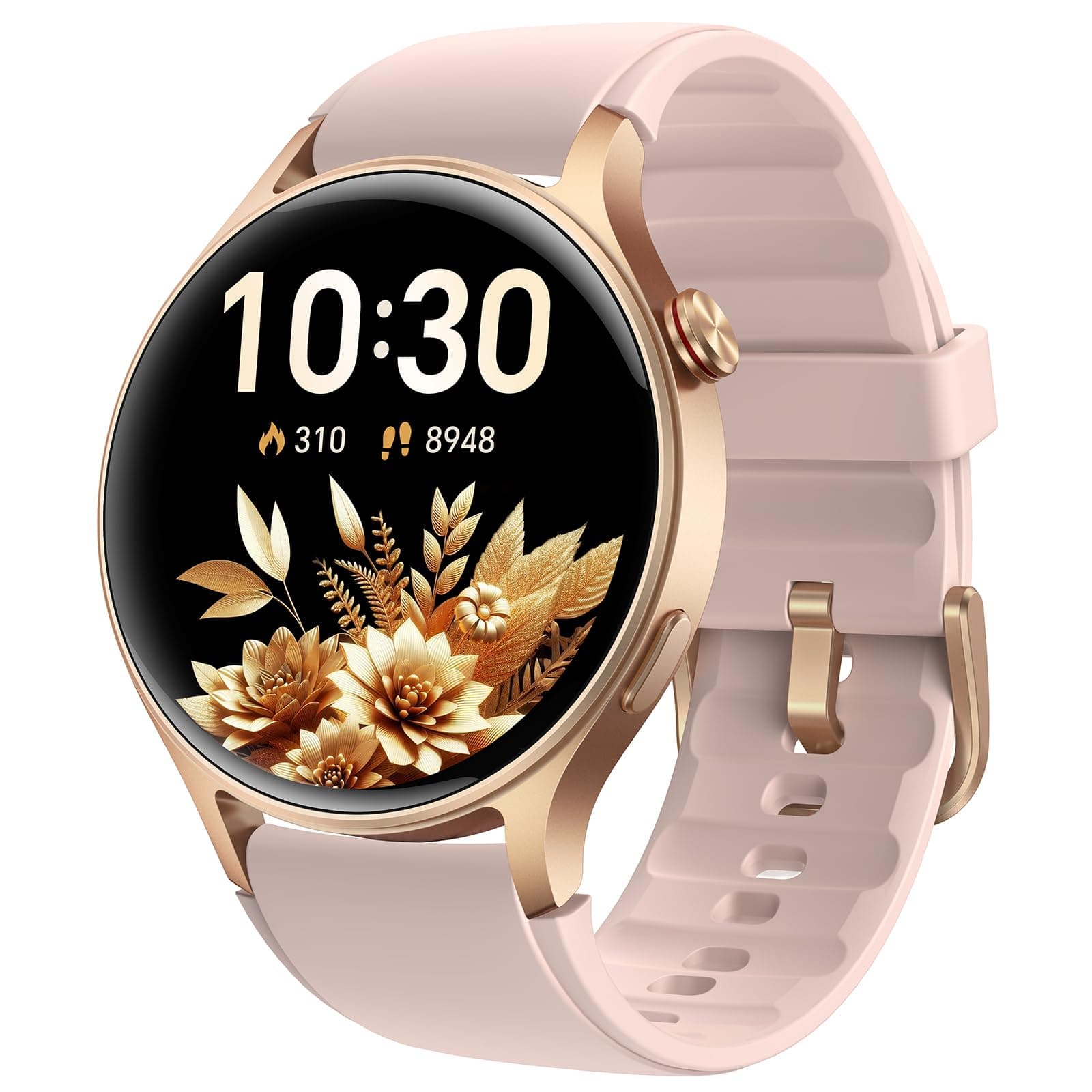 Reloj Inteligente Mujer,1.32" Pantalla AMOLED Smartwatch Mujer con Llamadas, Always-on Display Función,24H Pulsometro,SpO2, Monitor de Sueño, 110+ Modos Deportivos, Calorías Podómetro para Android iOS