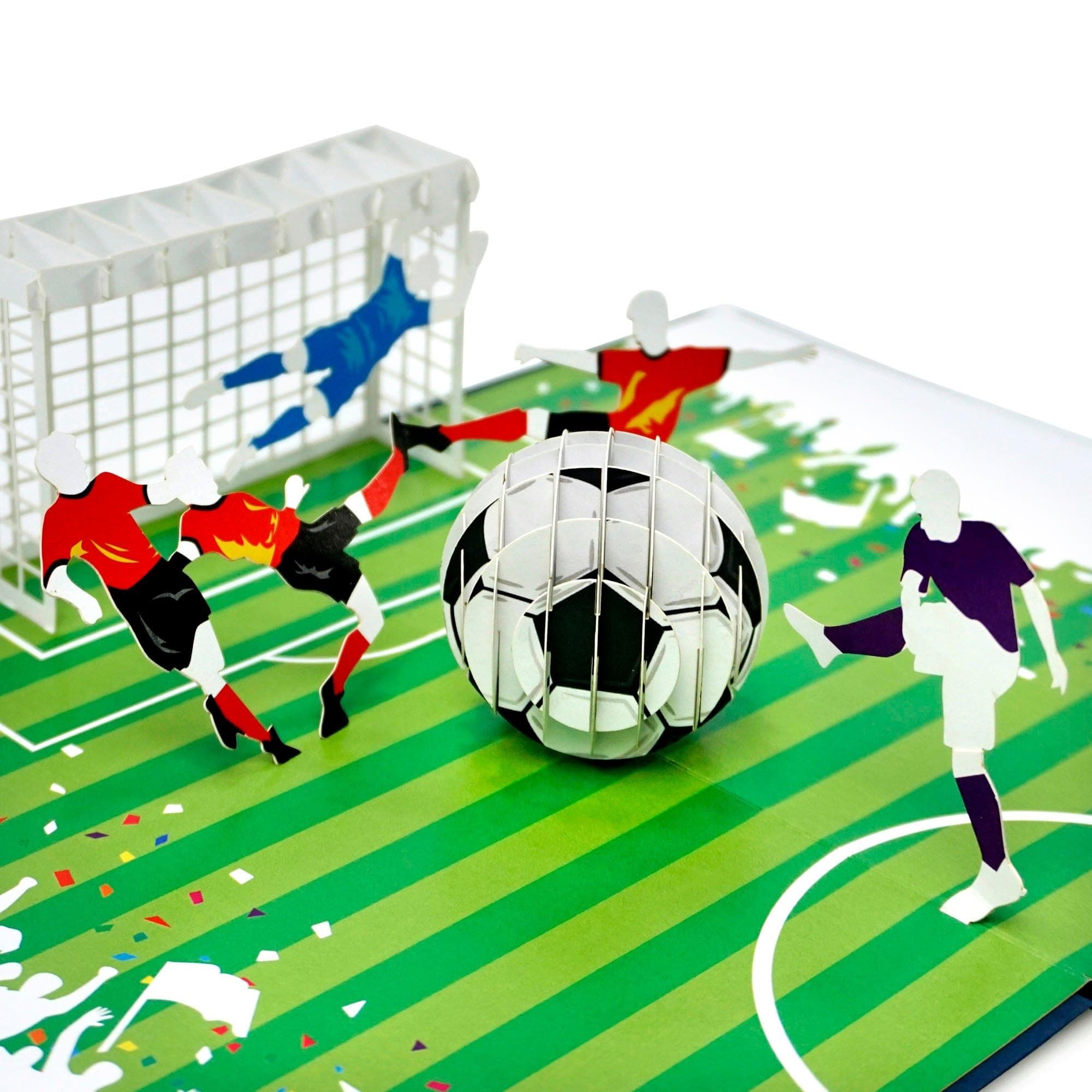 CUTPOPUP Football Soccer - Carte fete des peres, Carte de fête des pères Pop Up, cartes d'anniversaire pour homme US8-OC209FR