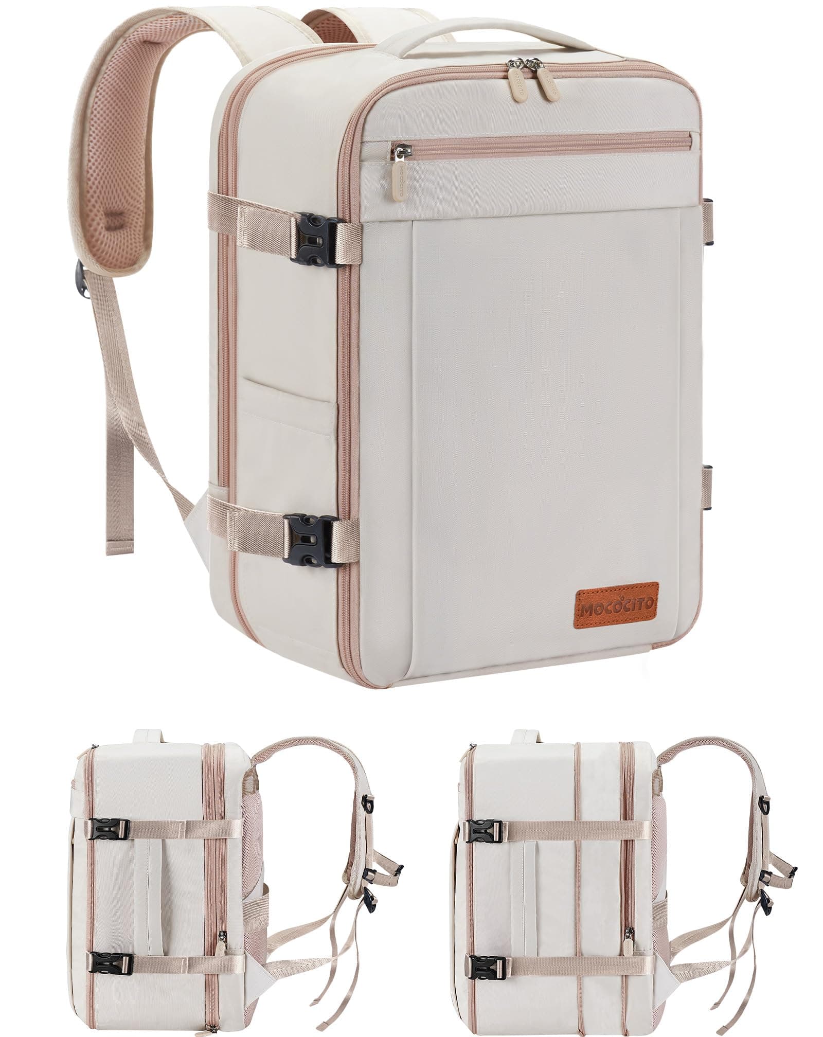 MOCOCITO Mochila Viaje Cabina Avion 40x30x20, Maletas de Viaje Cabina para Vueling Impermeable Mochila Equipaje de Mano, 30L Mochila Hombre Mujer Travel Backpack Mochila Portatil