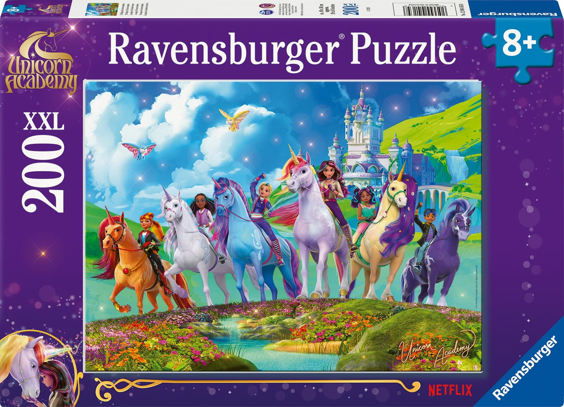 Ravensburger Kinderpuzzle - 12004165 - Unicorn Academy - Einhorn-Puzzle für Kinder ab 8 Jahren, mit 200 Teilen im XXL-Format, Einhorn-Geschenke