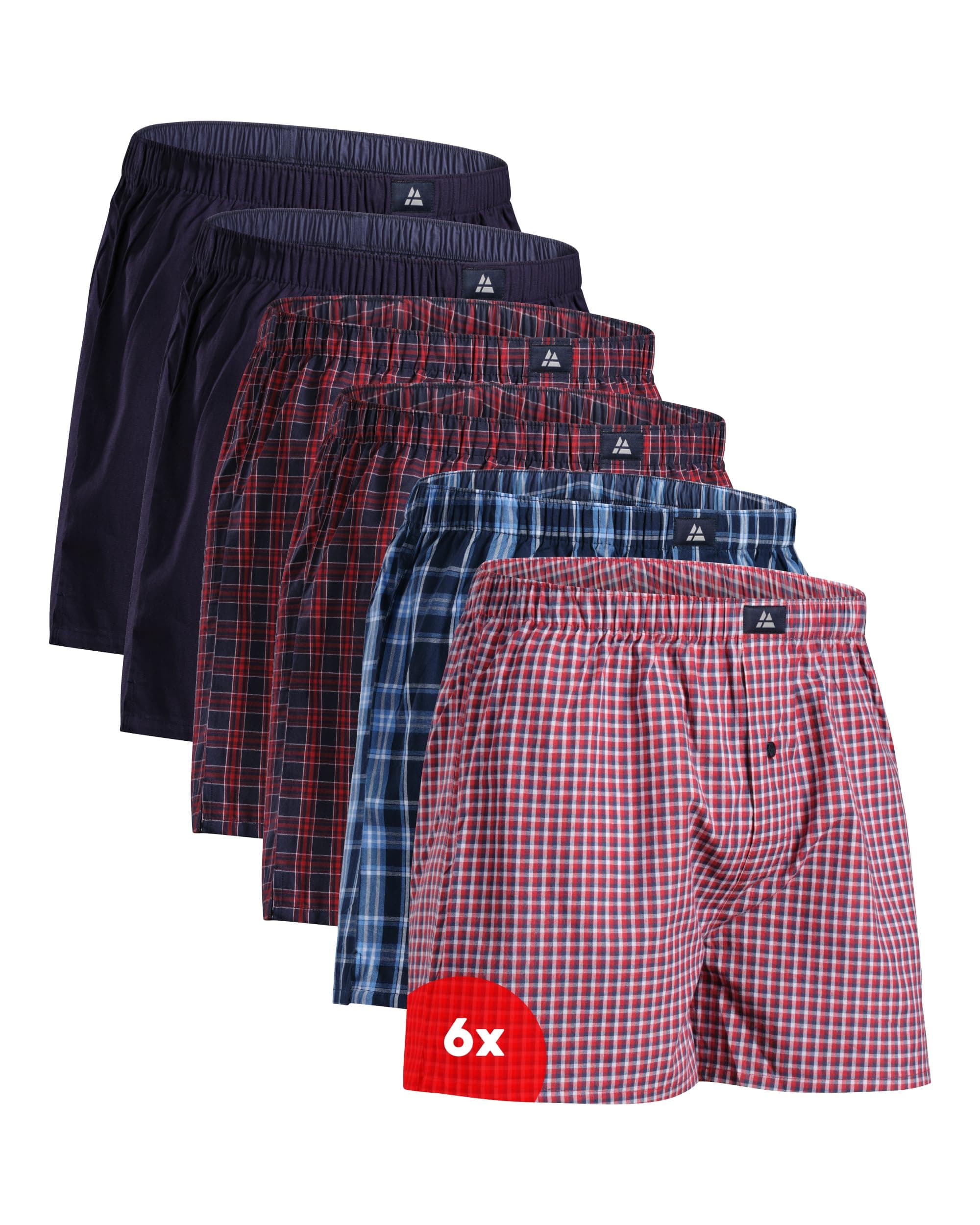 DANISH ENDURANCE Calzoncillos Hombre Boxer de Tela, 100% Algodon Organico Premium, Pack de 4 y 6 - Ropa Hombre, Ropa Interior