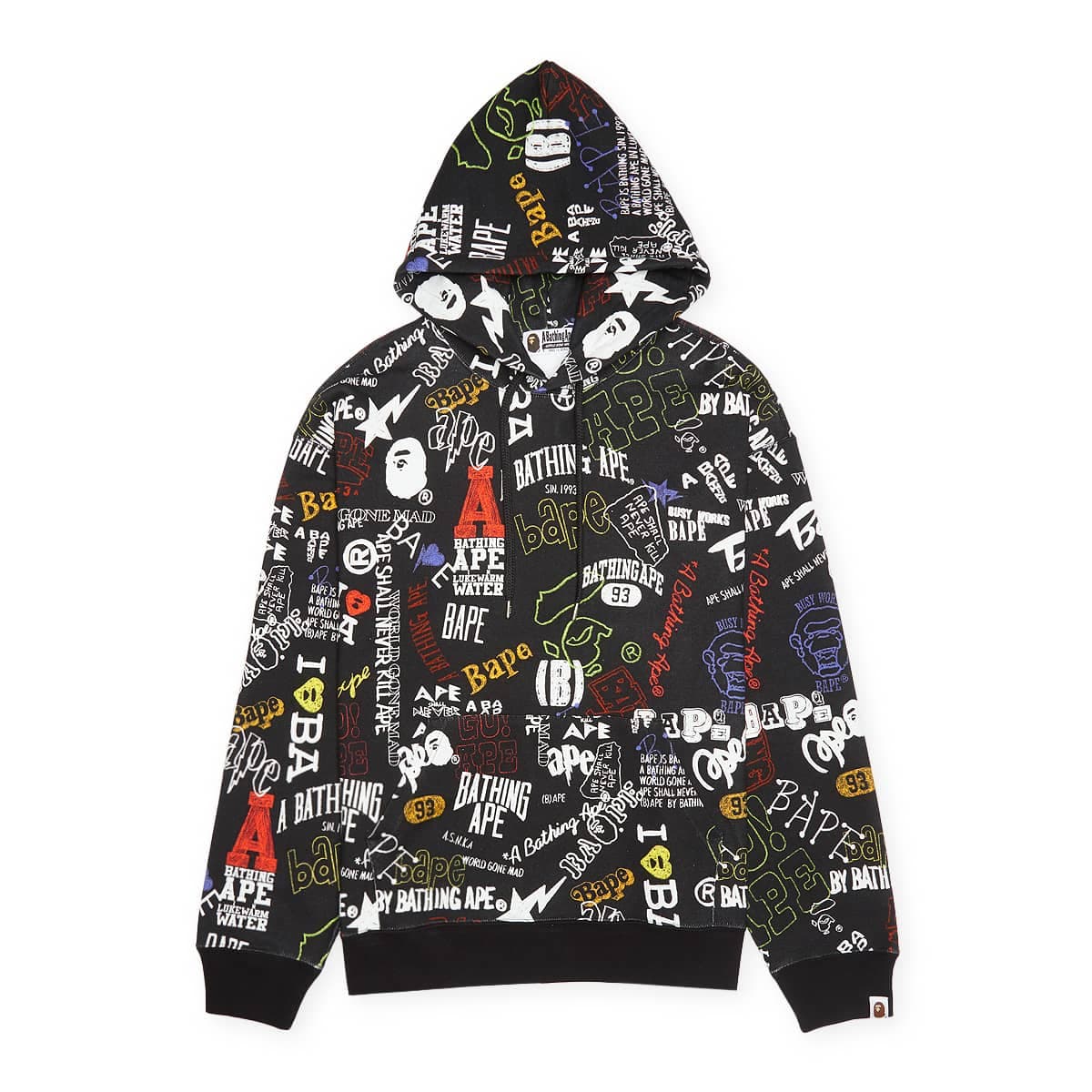 Hand Draw Pattern Shark Pullover Hoodie