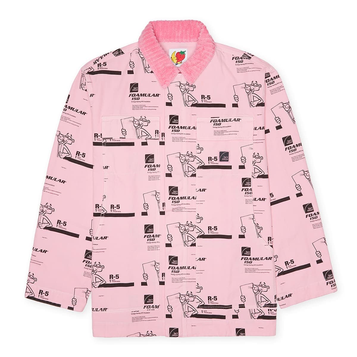 Insulation Print Chore Coat Woven