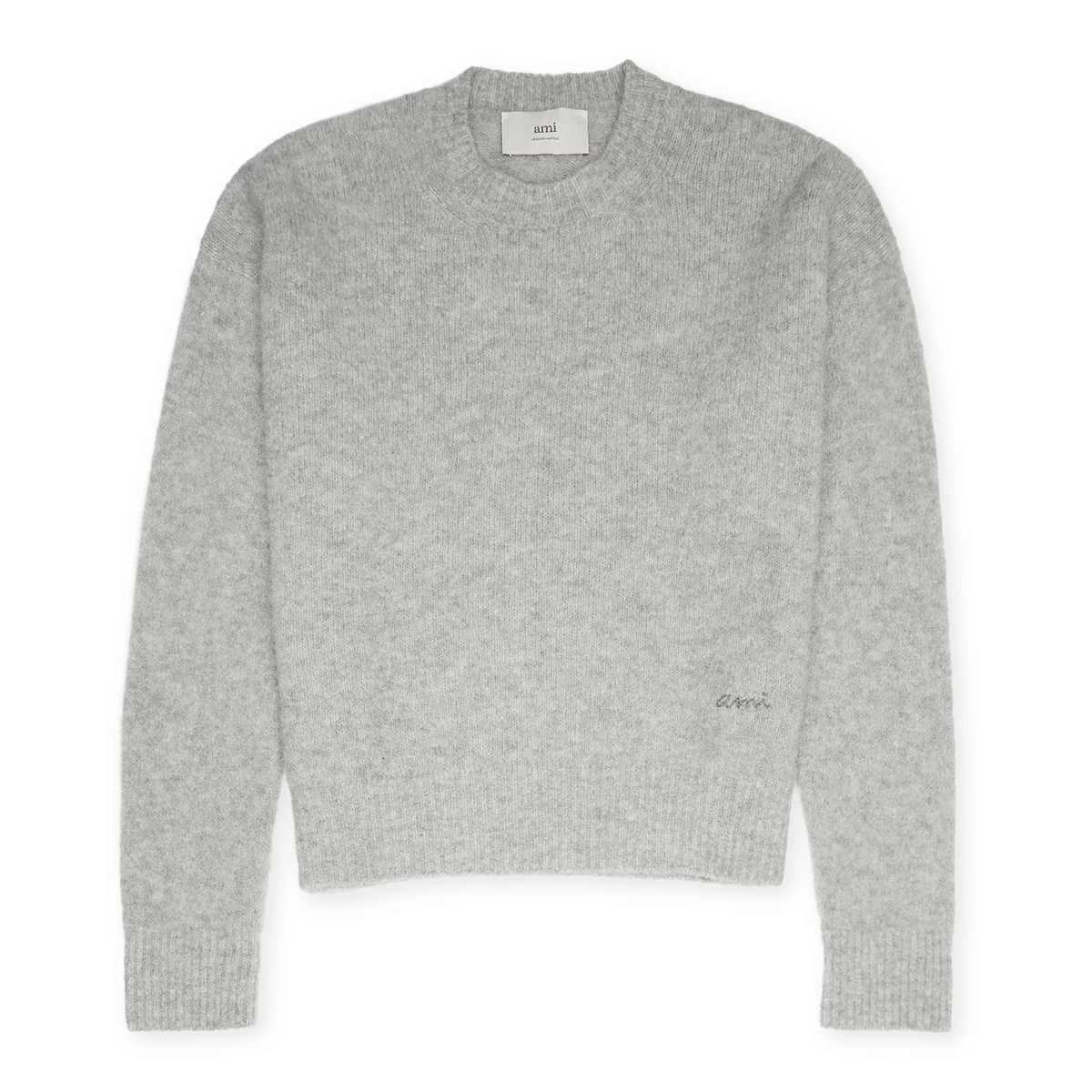 Wool Knit Alpaca Crewneck Pullover