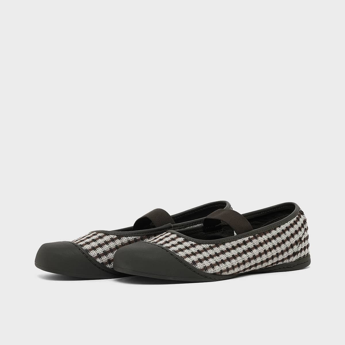 OTW Mary Jane Prima Faded Black Waffle