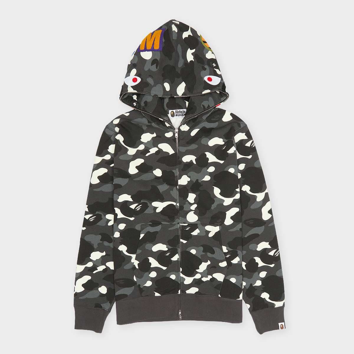 City Camo Shark Regular Fit Ful0l Zip Hoodie