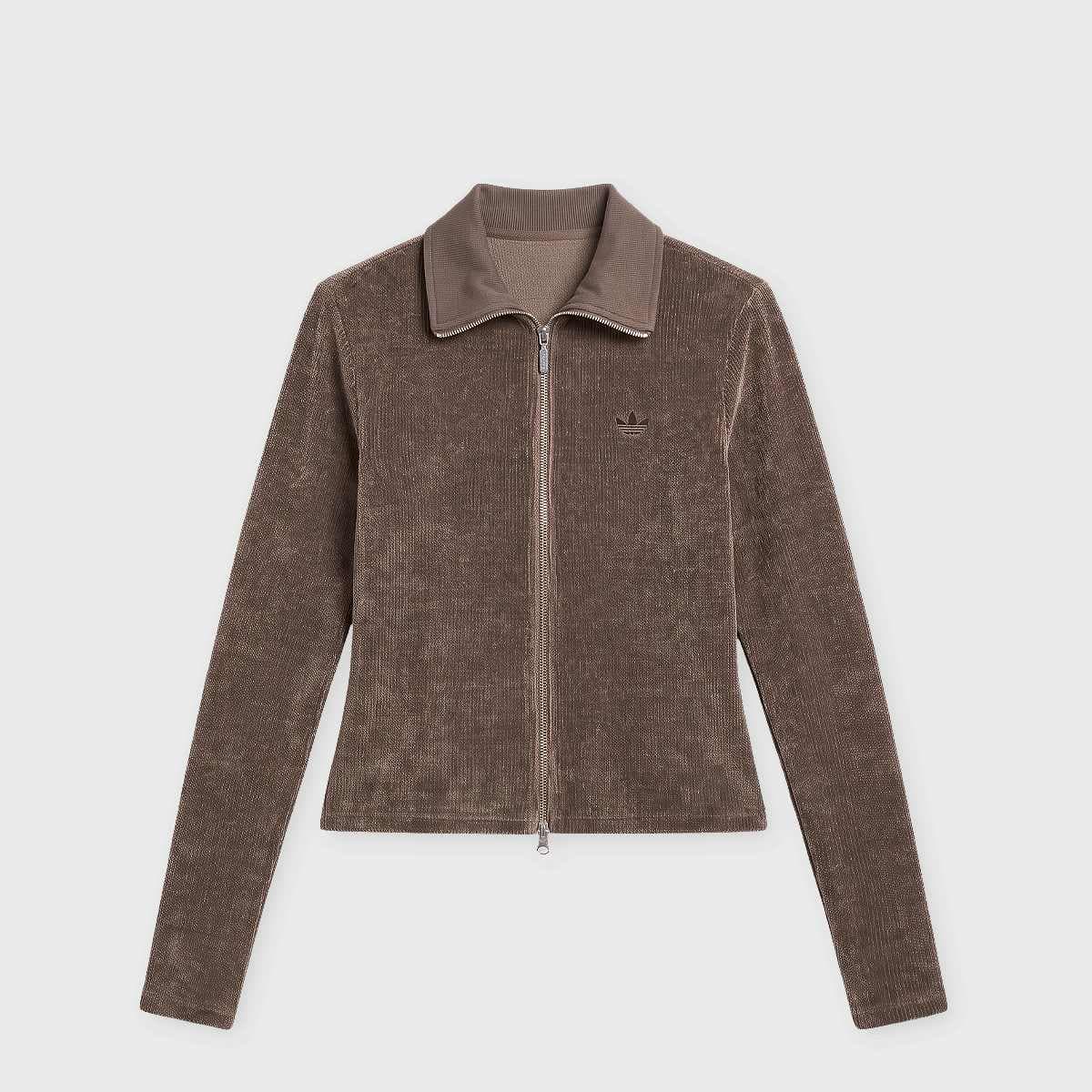 Premium Essential Chenille Zip Up Track Cardigan