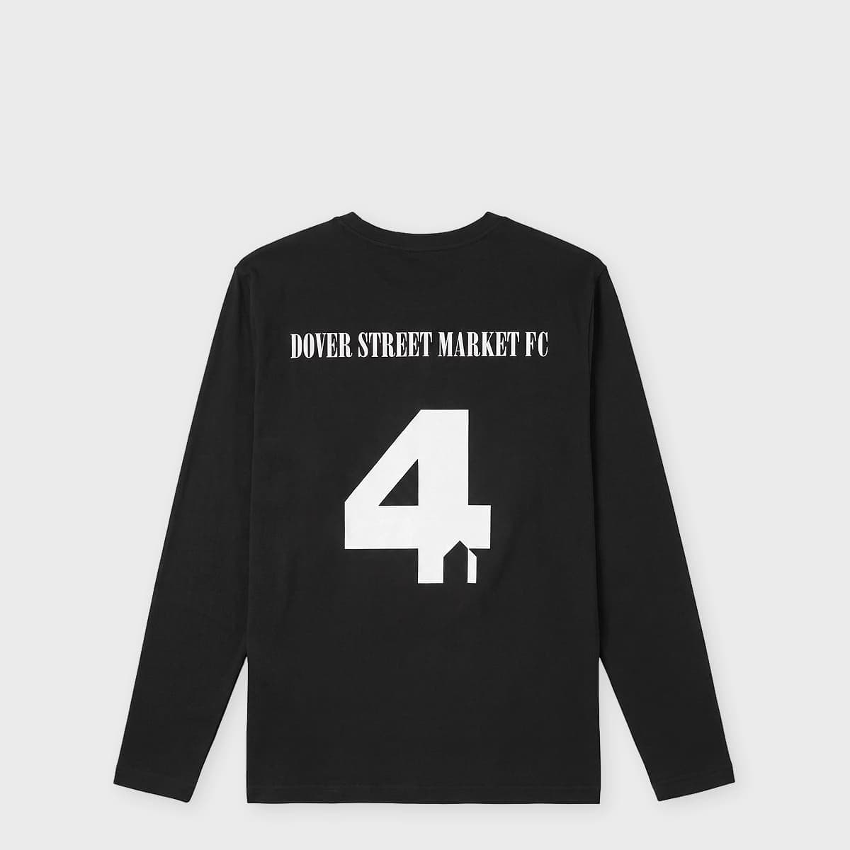 Unisex Football Back Print Longsleeve Tee Knit black