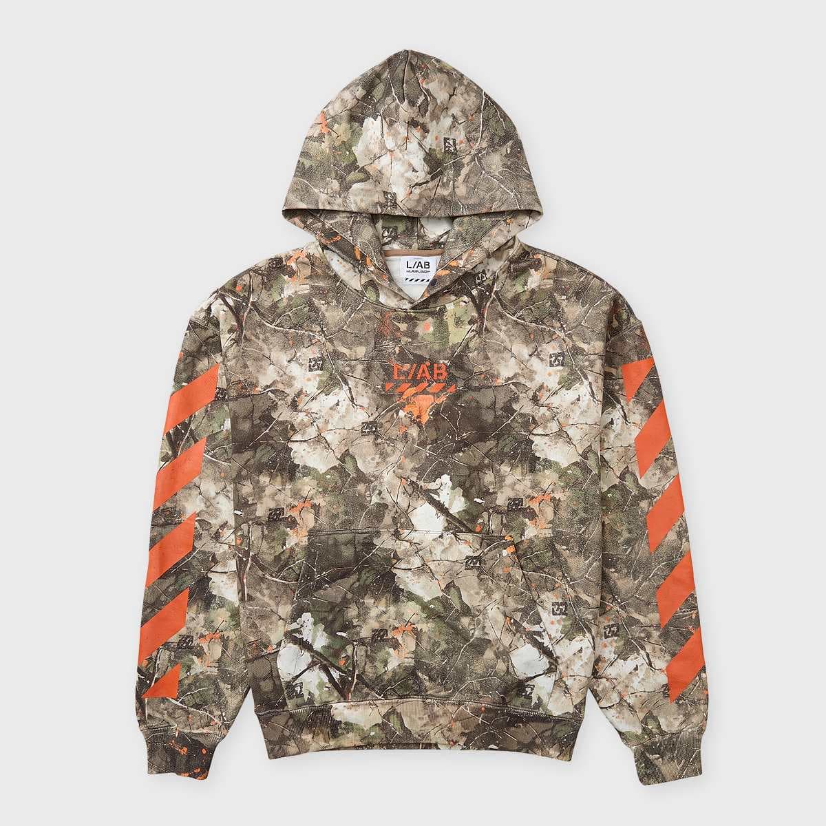 Camo Printed Diag Hoodie camo