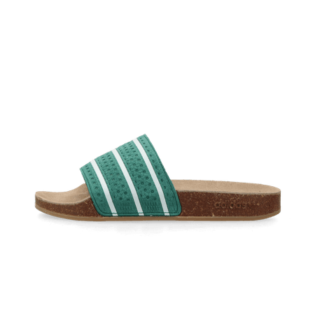 Adilette (collegiate green / core white / gum)