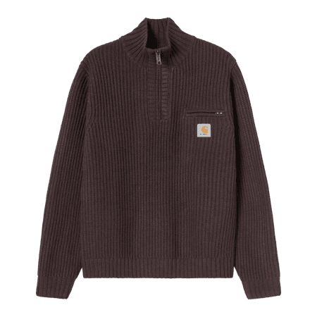 Detroit Half Zip Sweater (palisander)