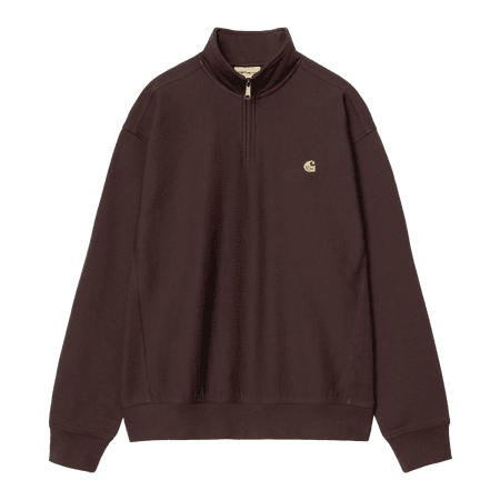Half Zip American Script Sweat (palisander)