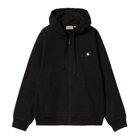 Hooded American Script Jacket (black)