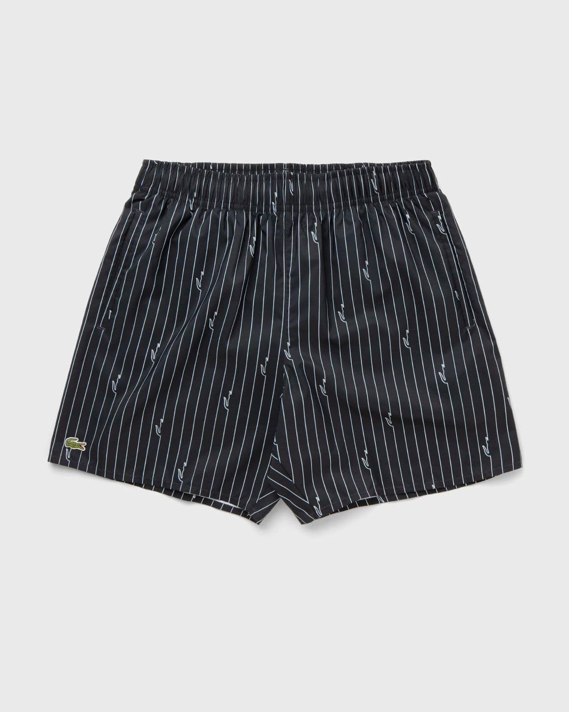 Mid Length Crocodile Print Swim Trunks