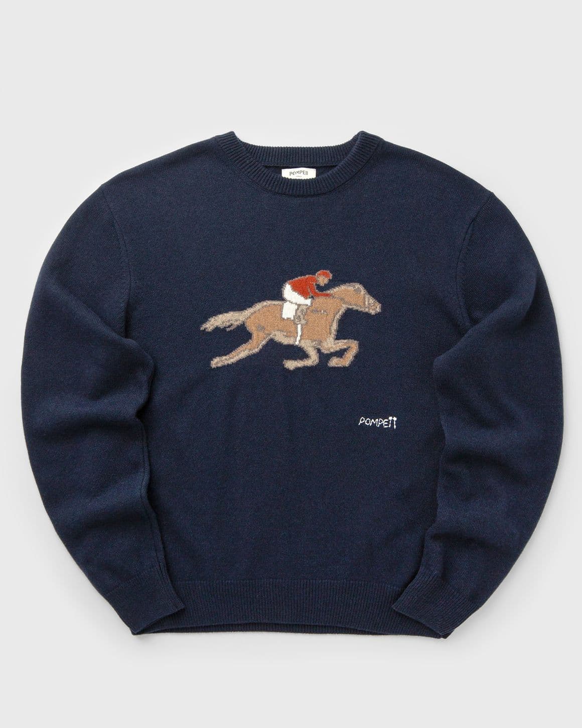 EQUESTRIAN NAVY KNIT SWEATER