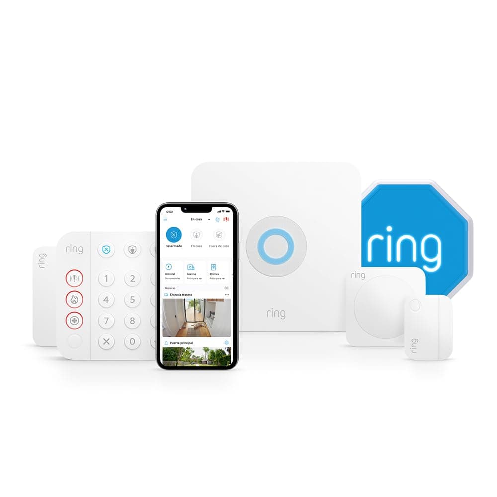 Kit de Ring Alarm - S con sirena para exteriores | Sistema de seguridad para el hogar con alarma y vigilancia asistida opcional - Sin compromisos a largo plazo | 30 días gratis de Ring Home