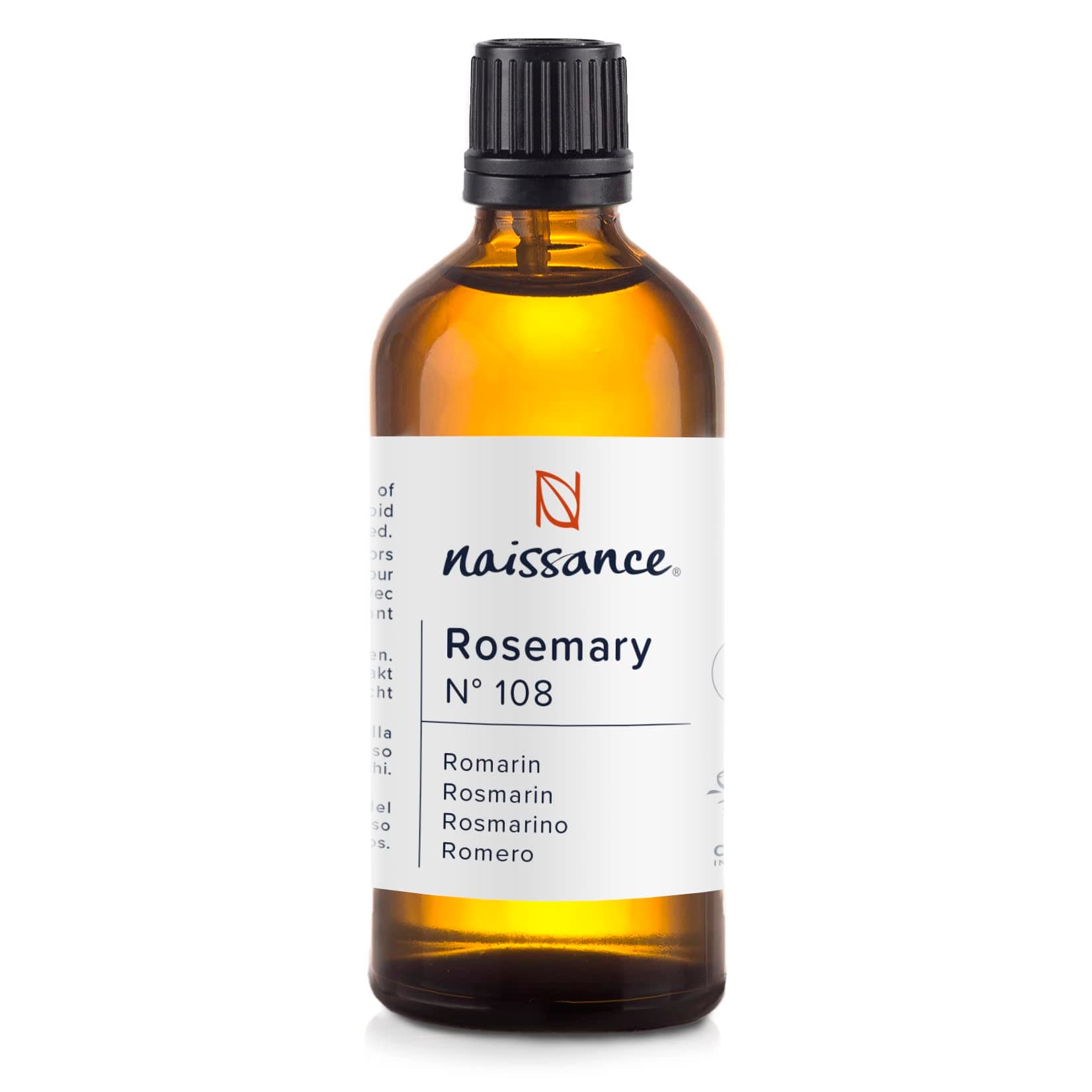 Naissance Rosmarinöl (Nr. 108) - 100ml - 100% Naturreines Rosmarin Ätherisches Öl für Naturkosmetik - Haare Wachstum, Aromatherapie, Duftlampe - Duftöl für Aroma Diffuser