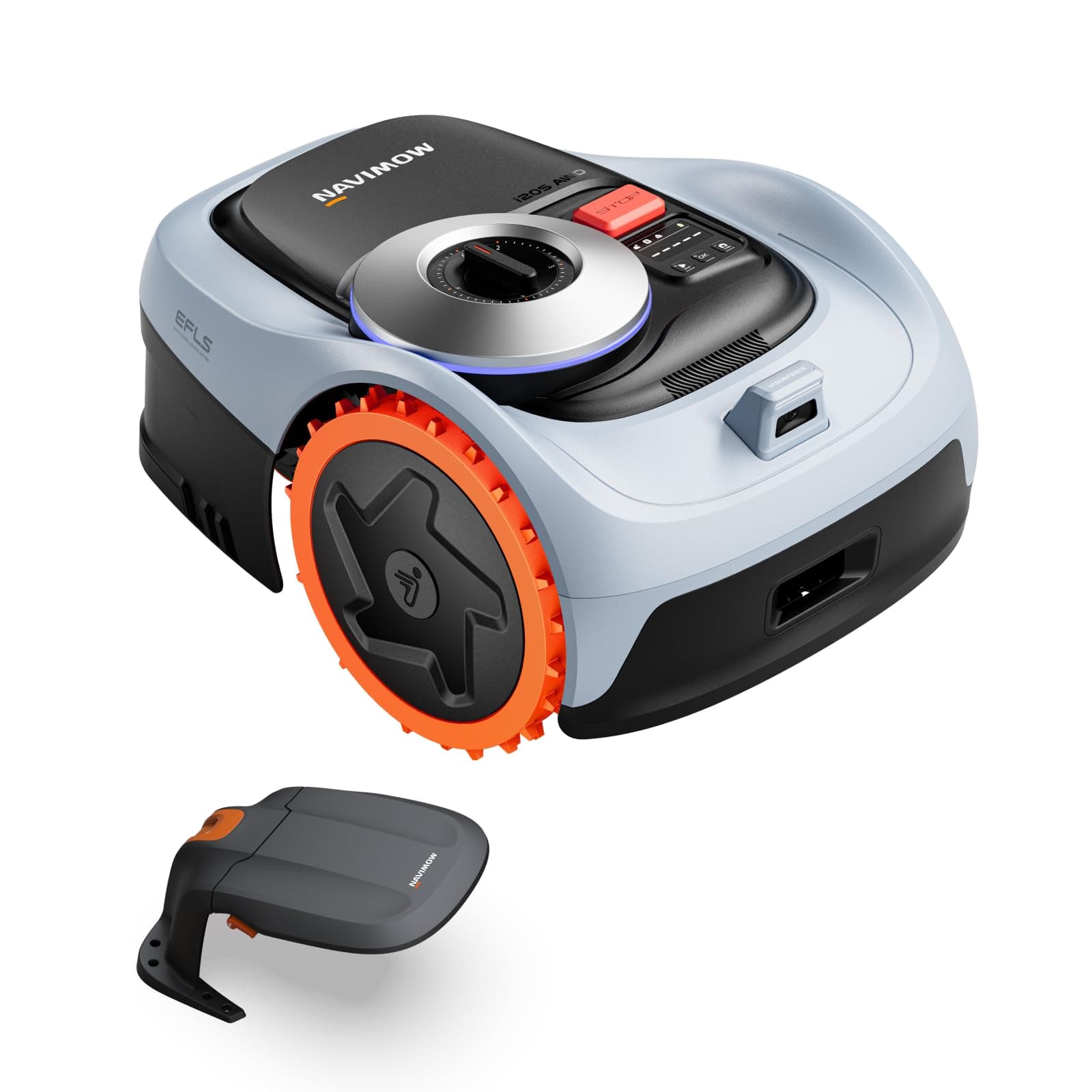 Segway Navimow i205 AWD (Neuer i105E) Mähroboter + Garage S, Allradantrieb für 45% Steigung, RTK Antenne nicht benötigt, ohne Begrenzungskabel, für 500 m², NRTK+Vision Technologie (Getrennter Versand)