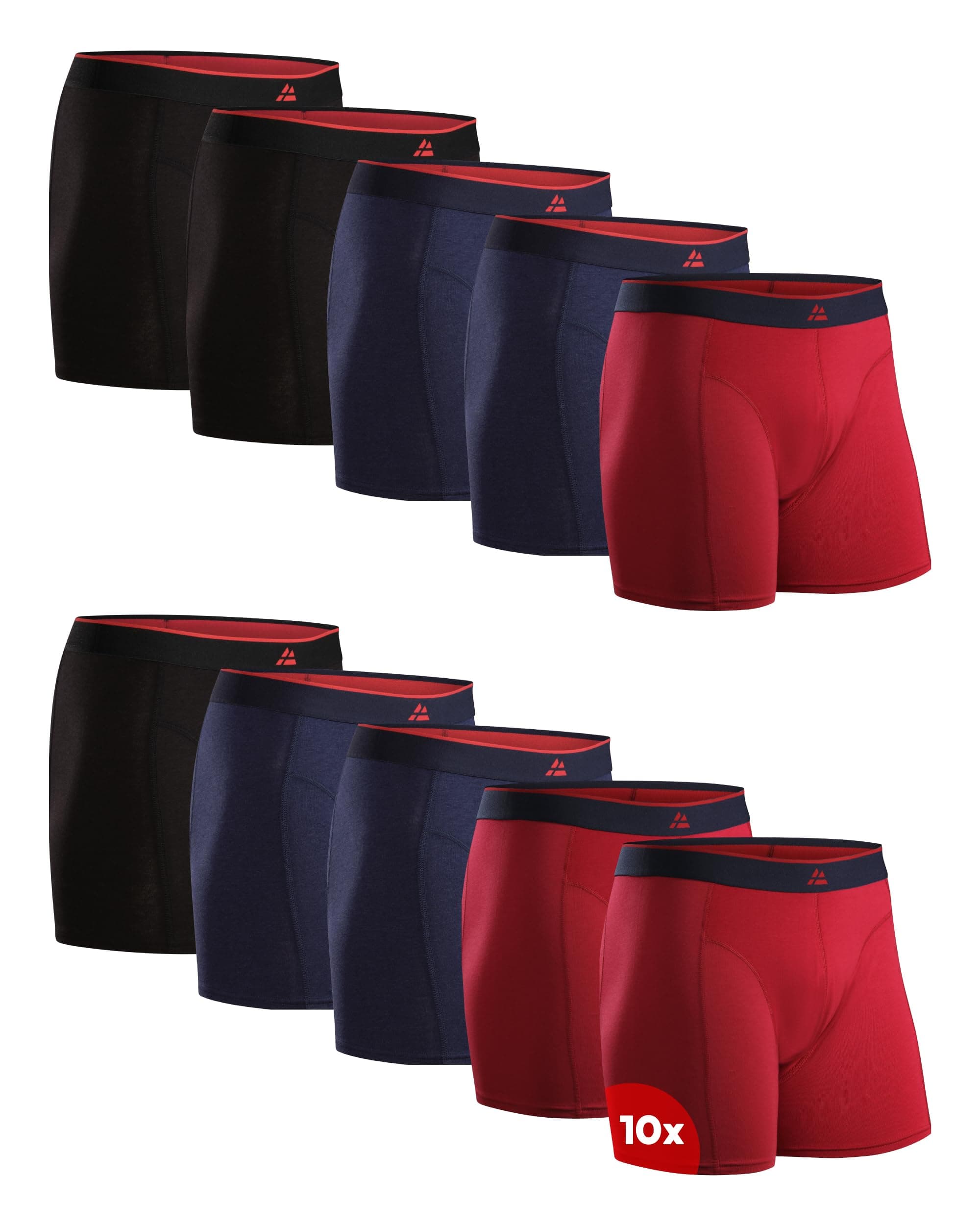 DANISH ENDURANCE Calzoncillos Hombre Boxer de Bambu, con o Sin Bragueta, Suaves y Elásticos, 6 Pack - Boxer Hombre, Ropa Interior