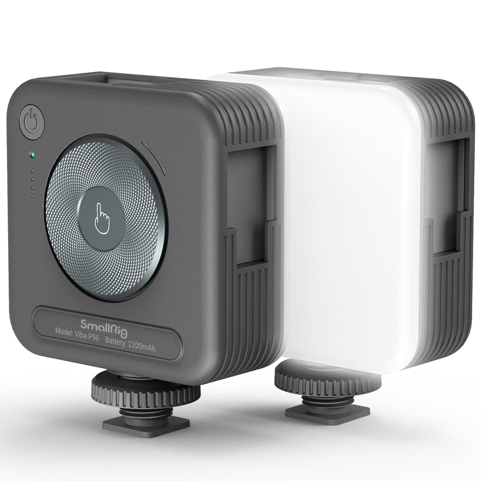 SMALLRIG P96 Mini LED Videoleuchte, Video licht 96 LED-Perlen mit Inbegriffen Cold Shoe, Tragbare Kamera Licht mit 2200mAh Akku, 2700K–6500K, CRI 95+, Innovative Drehtellersteuerung - 3286B