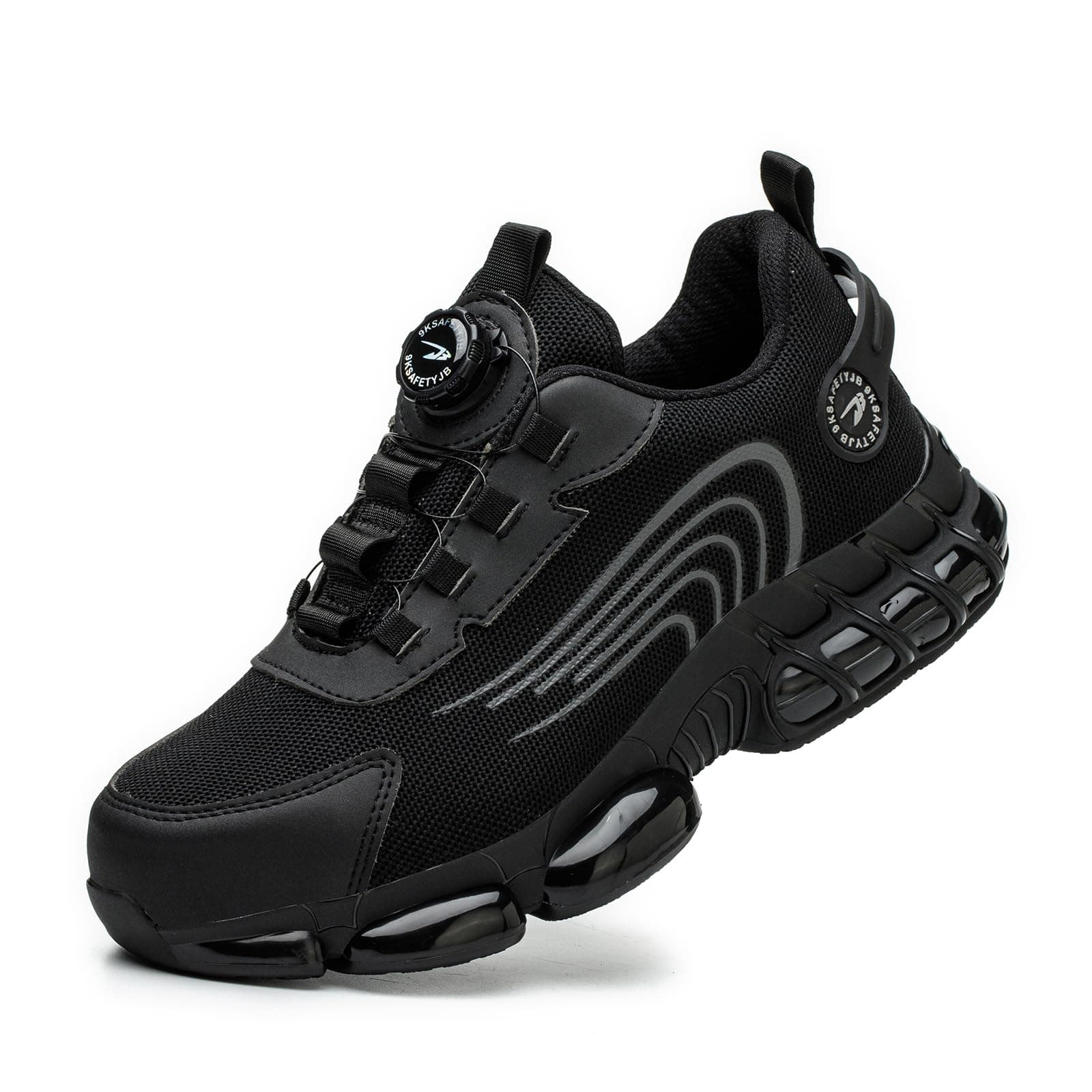 Zapatos de Seguridad para Hombre Mujer Zapatillas Ligeros Calzado Trabajo Comodo Antideslizante con Puntera de Acero 36-46 EU