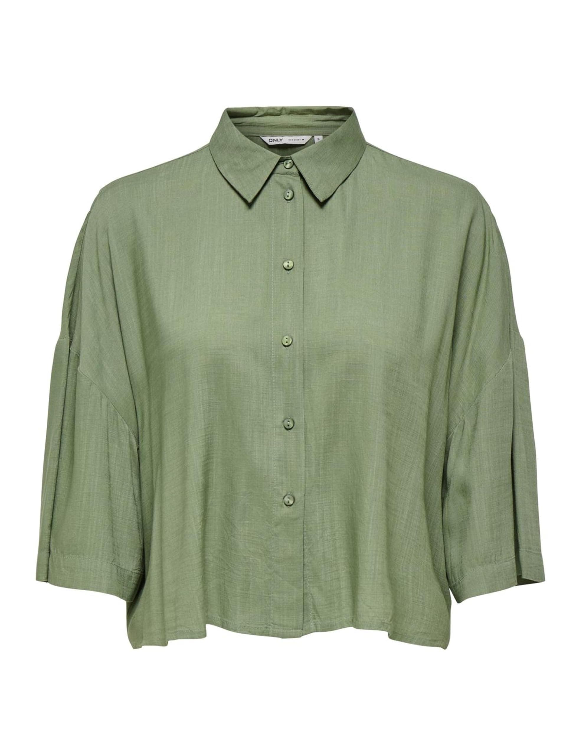 ONLY Damen Hemd Mit Normaler Passform Und Überschnittenen Schultern